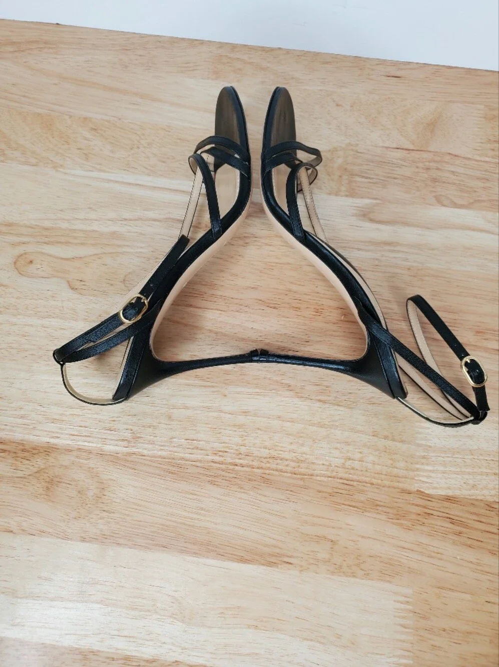 Marion Parke Lillian Strappy Sandals Womens Size 39.5 US 9.5 Black